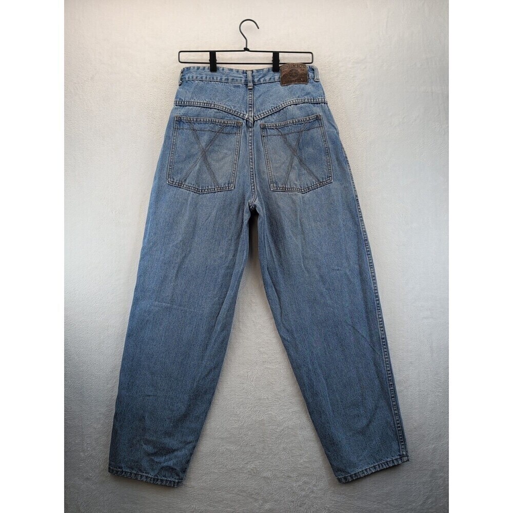 VTG Bugle Boy Mom Jeans Women's Size 18 Light Wash 80s 90s Made In USA - Picture 13 of 16